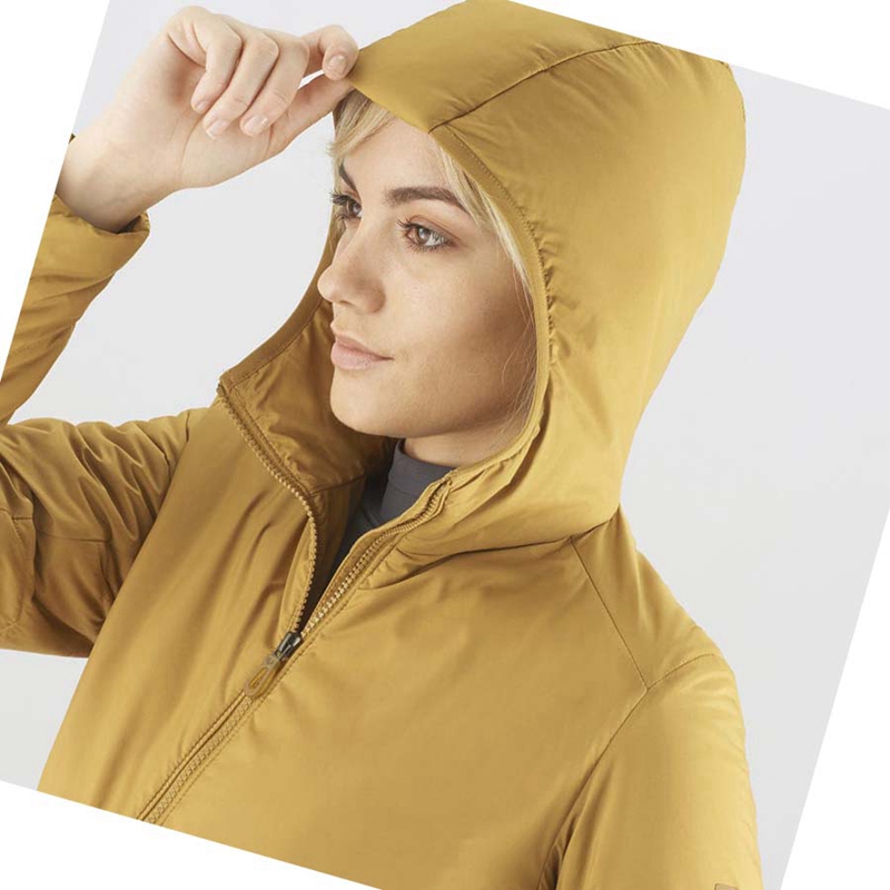 Chaquetas Salomon OUTRACK INSULATED Mujer Amarillo | UCYLFIG-80