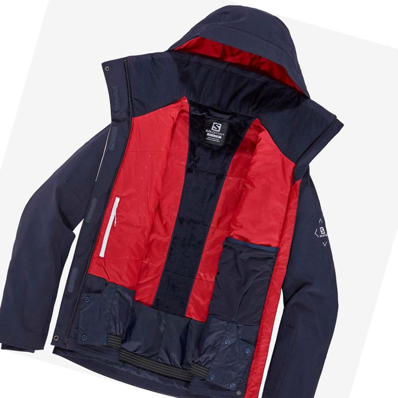 Chaquetas Salomon SPEED INSULATED Mujer Azul Marino | JFLZXIW-16