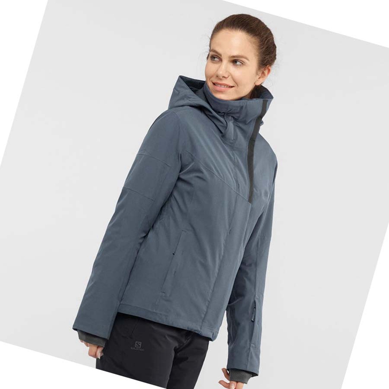 Chaquetas Salomon SPEED INSULATED Mujer Plateadas | RSUGQOA-23