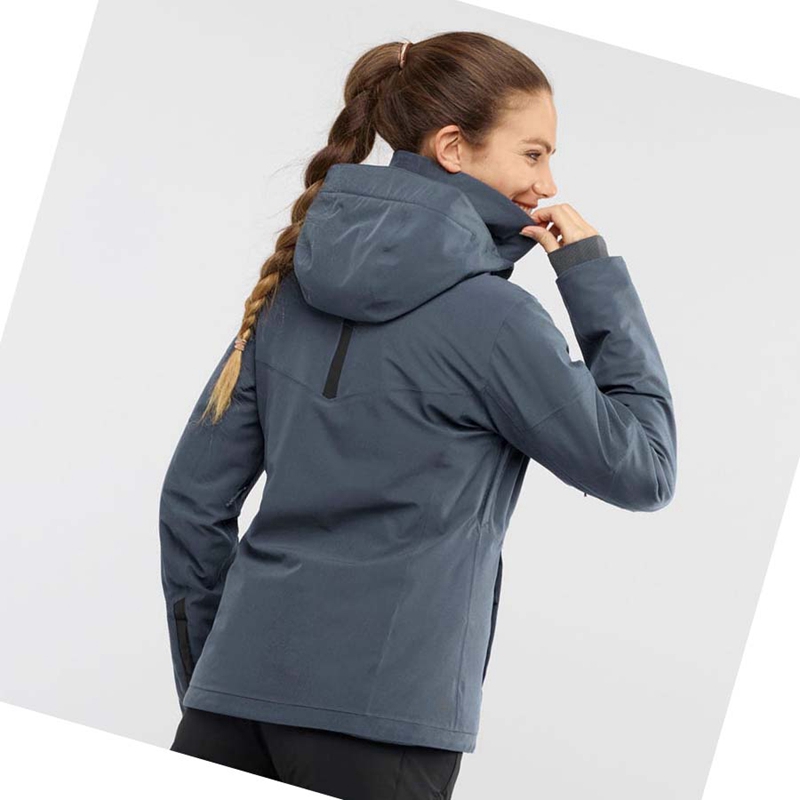 Chaquetas Salomon SPEED INSULATED Mujer Plateadas | RSUGQOA-23