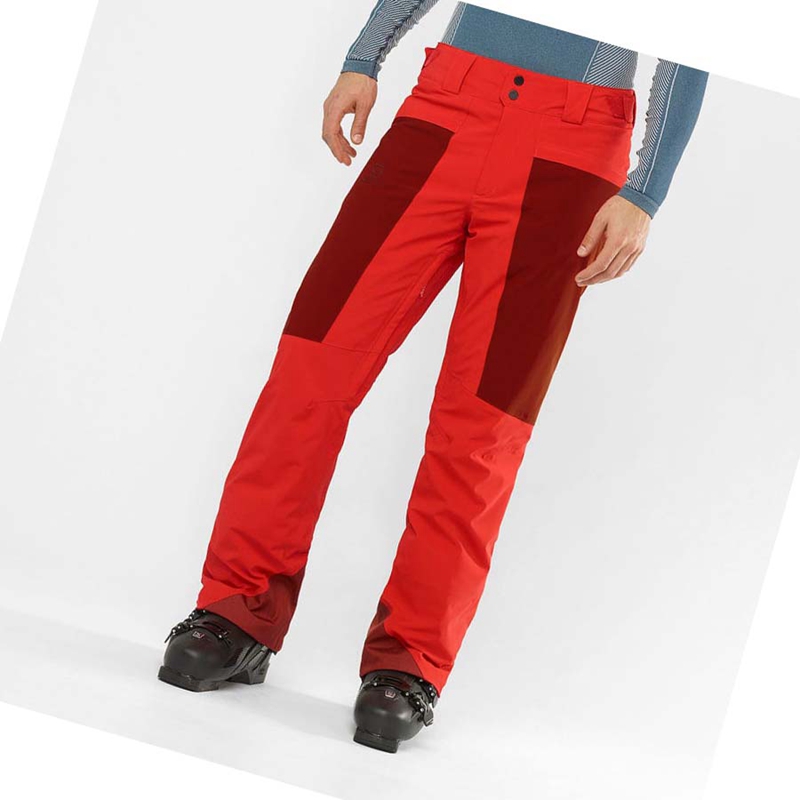 Pantalones De Esquí Salomon BRILLIANT Hombre Rojas | IPWZGTX-72