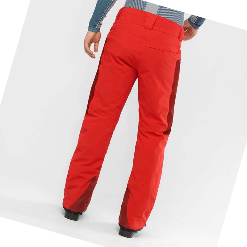 Pantalones De Esquí Salomon BRILLIANT Hombre Rojas | IPWZGTX-72