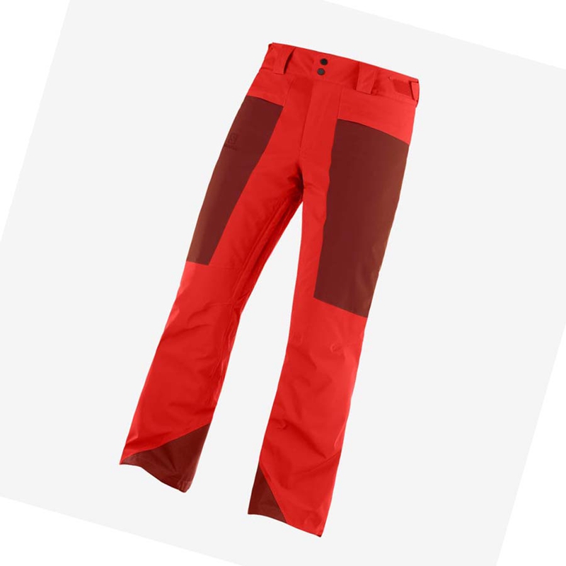 Pantalones De Esquí Salomon BRILLIANT Hombre Rojas | IPWZGTX-72