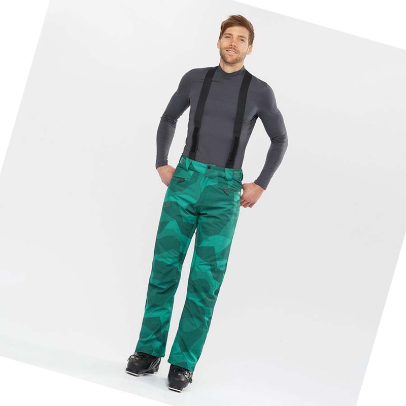 Pantalones De Esquí Salomon EDGE Hombre Verde | ZLYRHXT-60