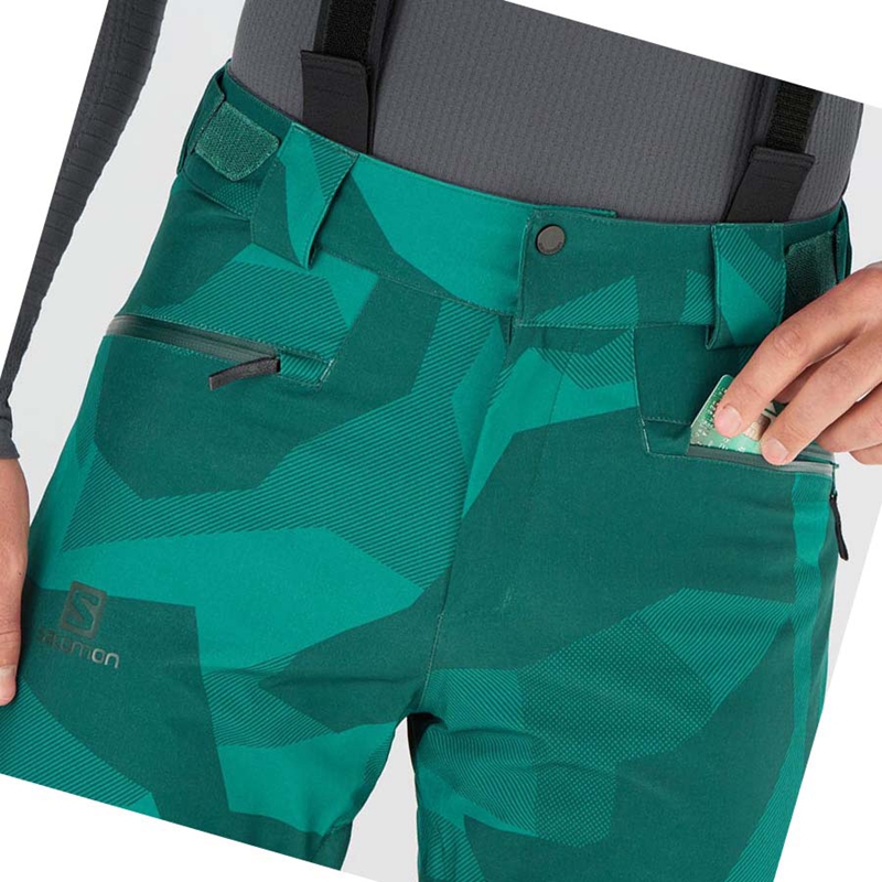 Pantalones De Esquí Salomon EDGE Hombre Verde | ZLYRHXT-60