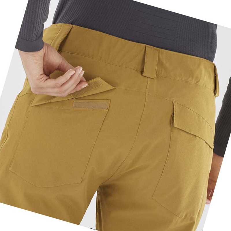 Pantalones De Esquí Salomon EDGE Mujer Amarillo | HGRYNLB-50