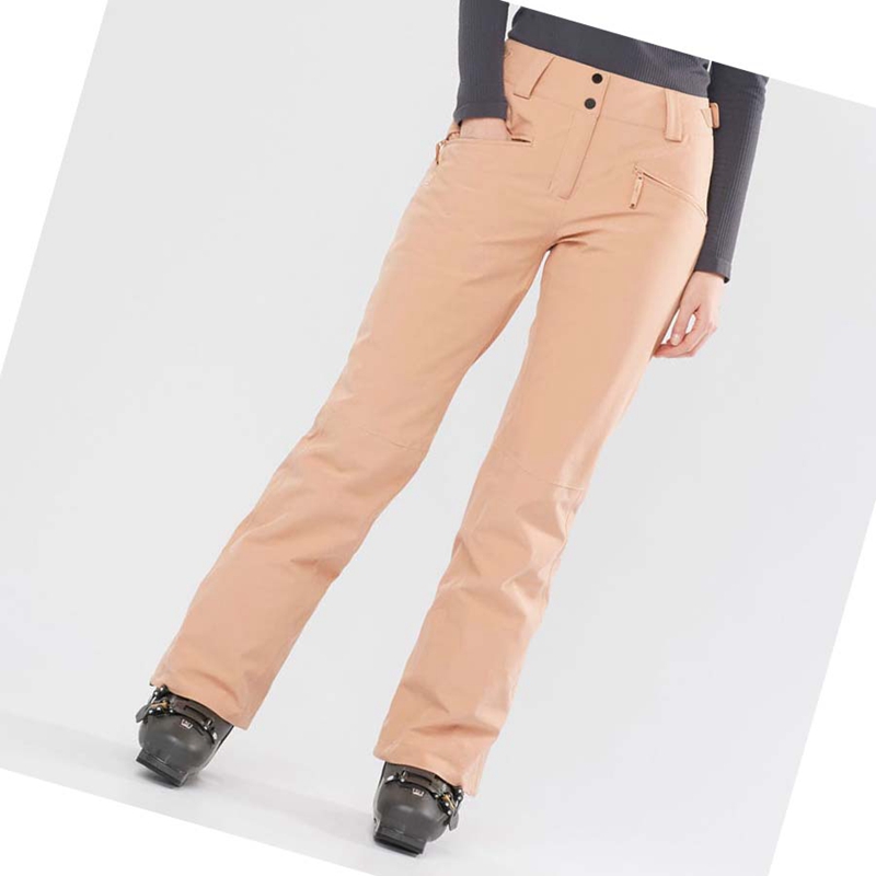 Pantalones De Esquí Salomon EDGE Mujer Rosas | RPNZLAV-59