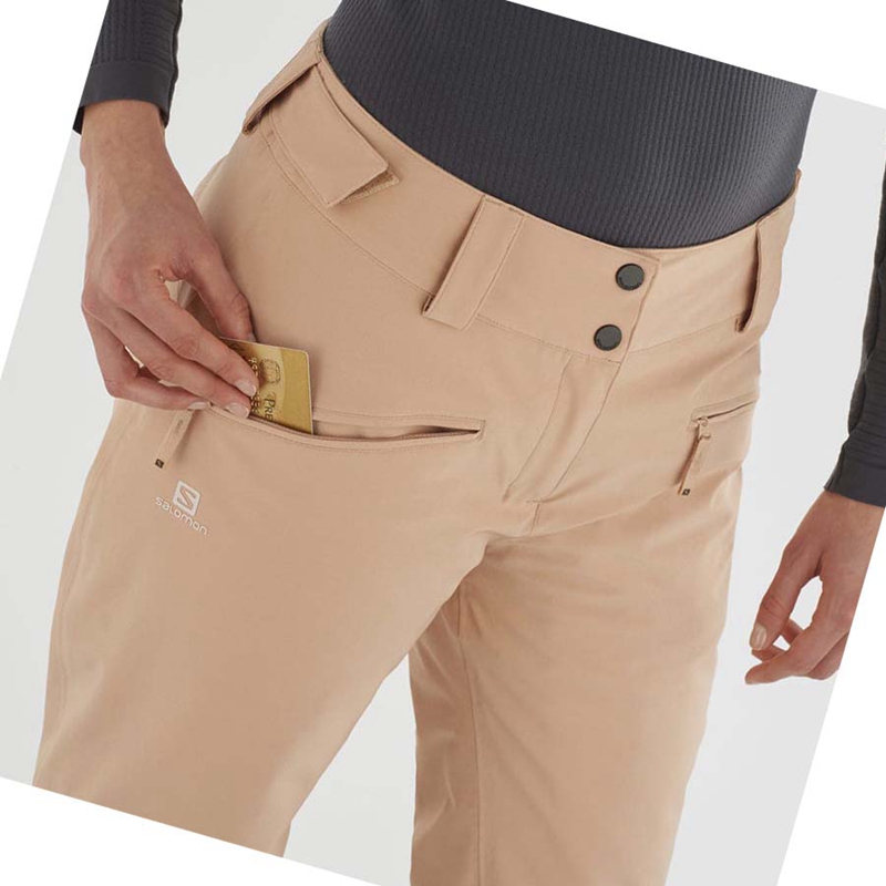 Pantalones De Esquí Salomon EDGE Mujer Rosas | RPNZLAV-59