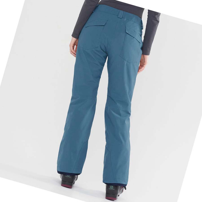 Pantalones De Esquí Salomon EDGE Mujer Turquesa | DHXJZAS-64