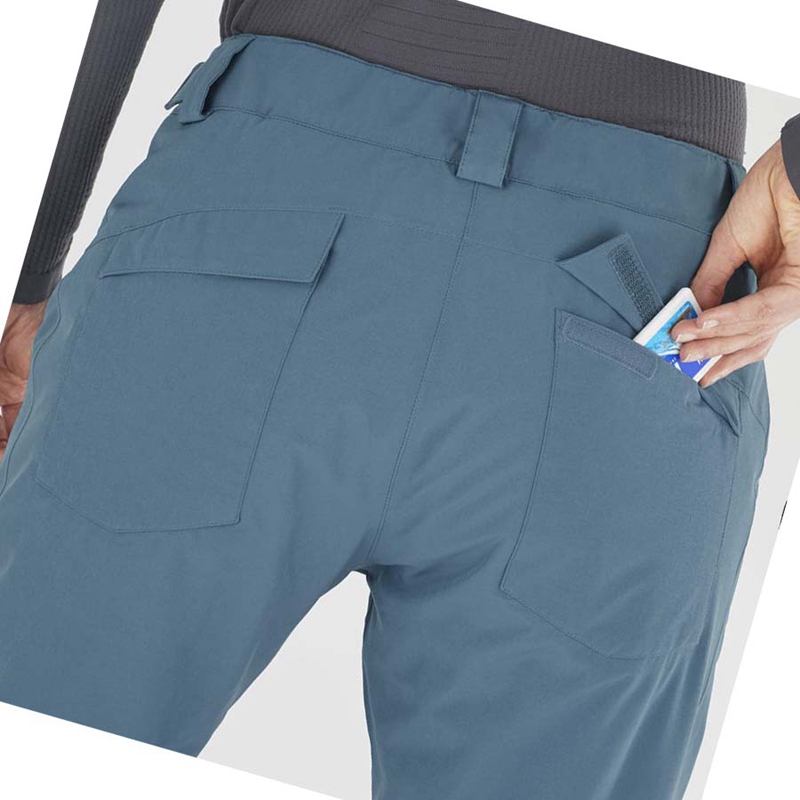 Pantalones De Esquí Salomon EDGE Mujer Turquesa | DHXJZAS-64