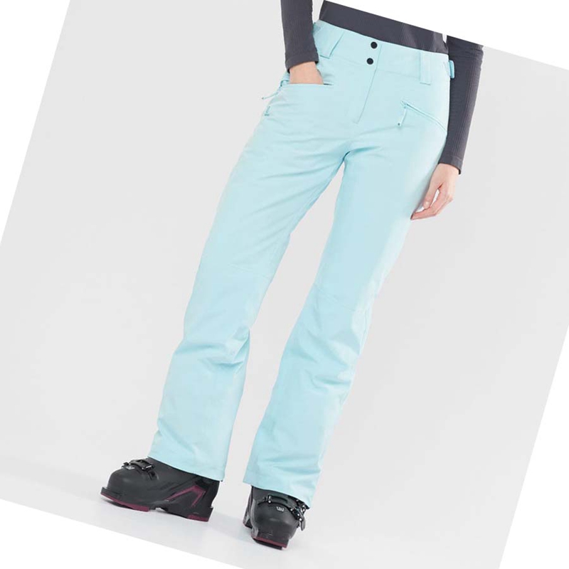 Pantalones De Esquí Salomon EDGE Mujer Verde Menta | JXVQDNY-21