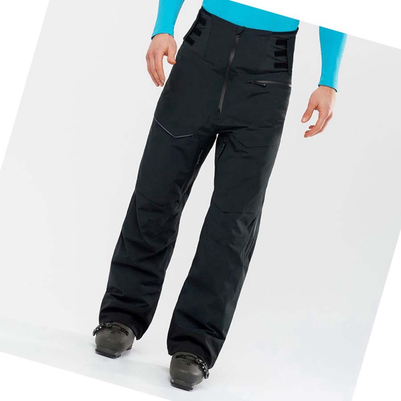 Pantalones De Esquí Salomon GRAVITY GORE-TEX Hombre Negras | LTSEQYA-93