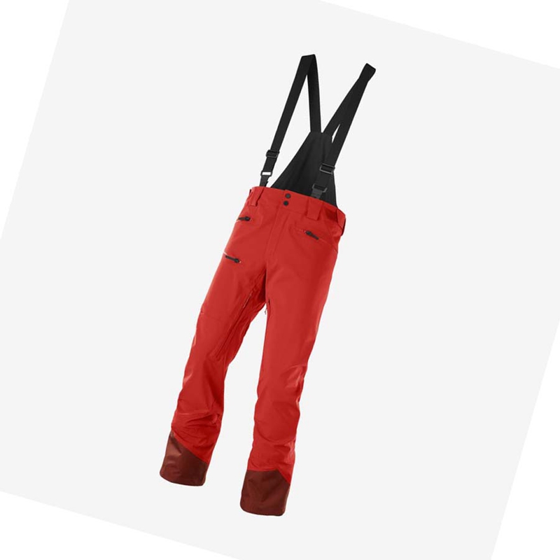 Pantalones De Esquí Salomon OUTLAW 3L Hombre Rojas | PZTBFIS-95