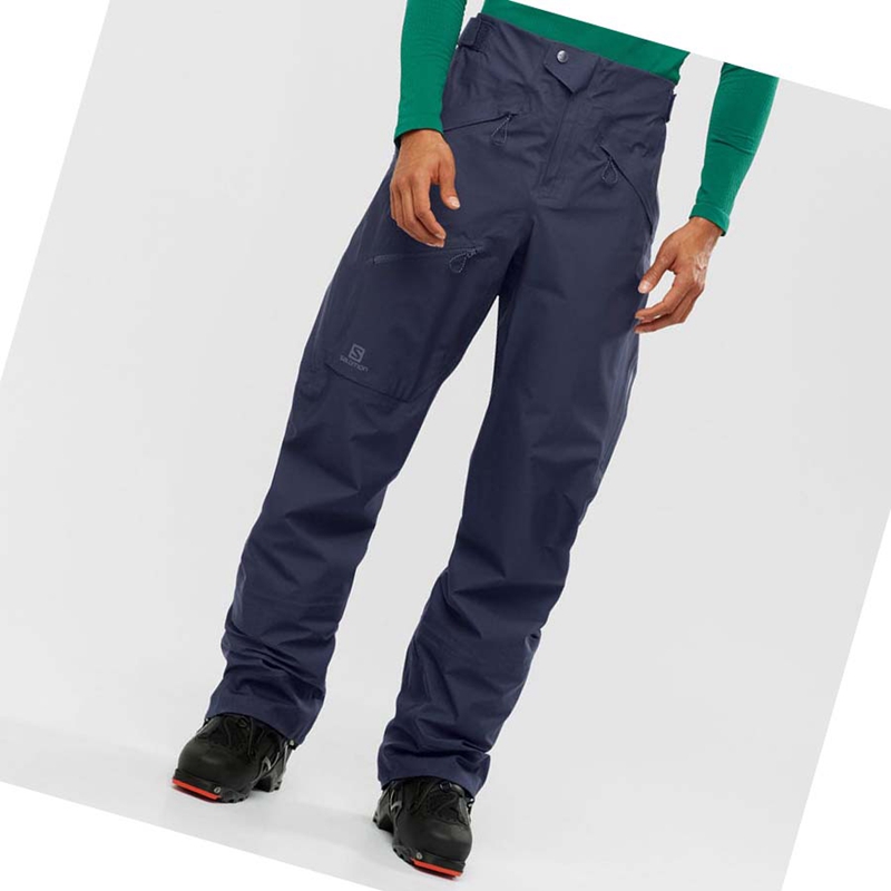 Pantalones De Esquí Salomon OUTPEAK GORE-TEX 3L Hombre Azules | QUNKXZS-39