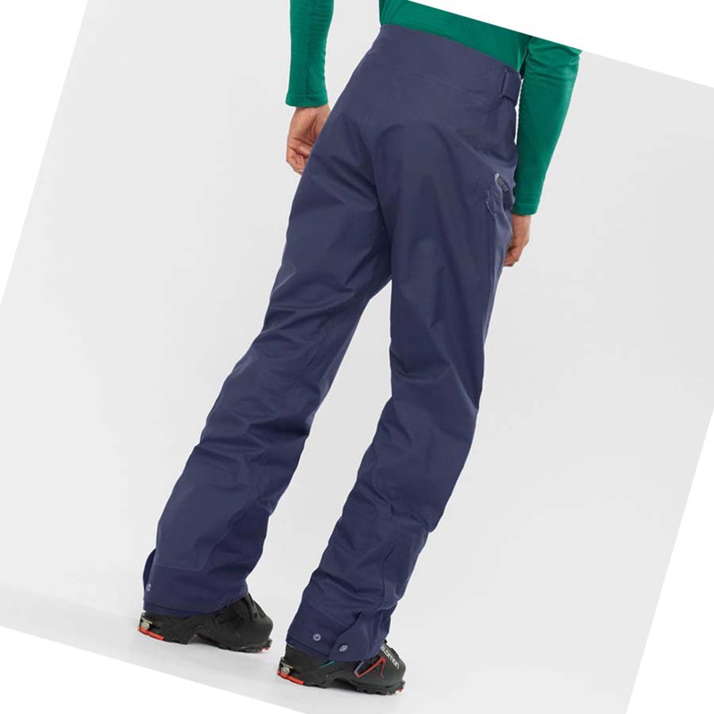 Pantalones De Esquí Salomon OUTPEAK GORE-TEX 3L Hombre Azules | QUNKXZS-39