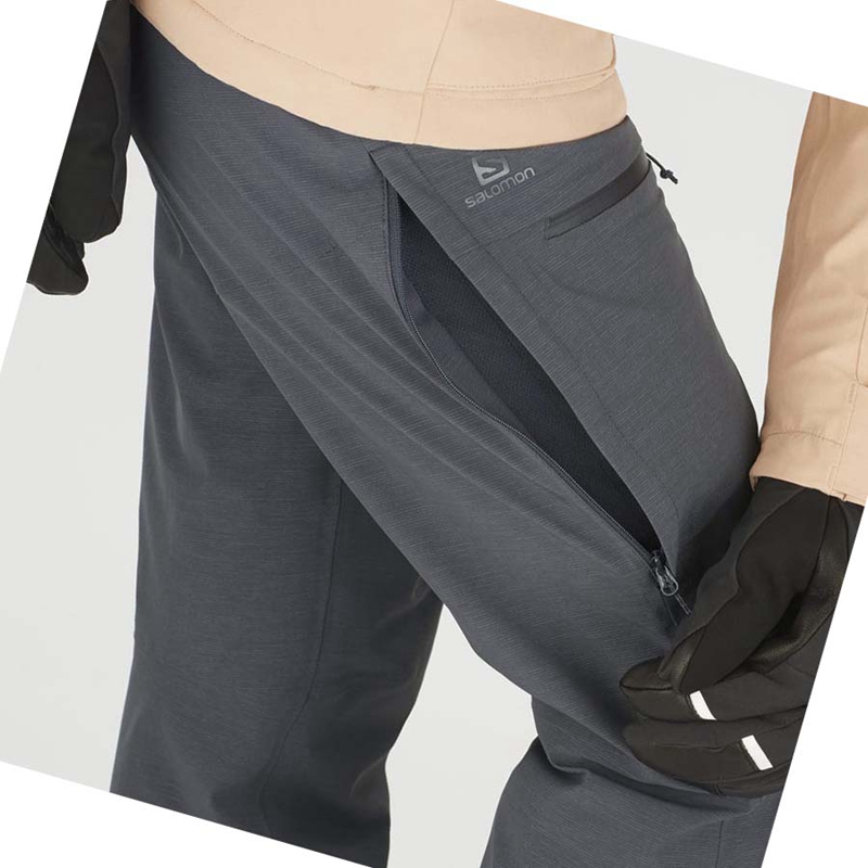 Pantalones De Esquí Salomon PROOF LIGHT Mujer Gris | HQPNEXY-97