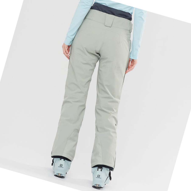 Pantalones De Esquí Salomon PROOF LIGHT Mujer Beige | UAMJPWH-98