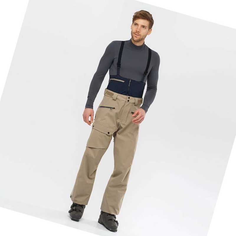 Pantalones De Esquí Salomon QST 3L Hombre Marrones | HJOZXVI-30