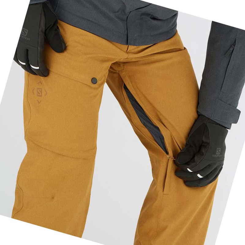 Pantalones De Esquí Salomon UNTRACKED Hombre Marrones | CNTHADW-23