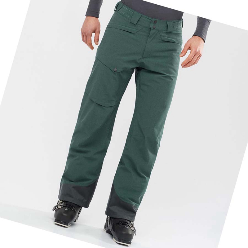 Pantalones De Esquí Salomon UNTRACKED Hombre Verde Oliva | PHSCNWQ-25