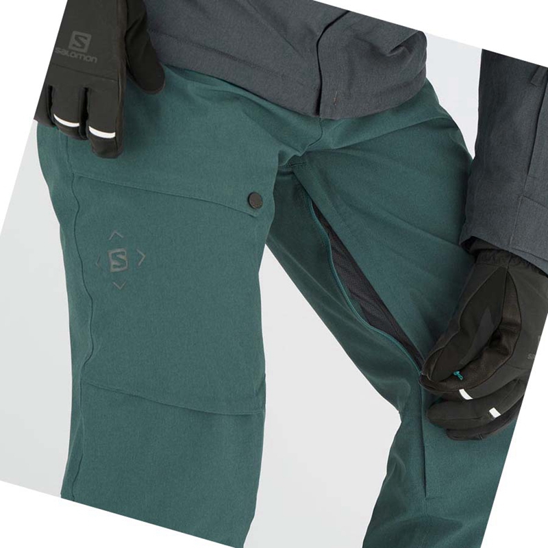 Pantalones De Esquí Salomon UNTRACKED Hombre Verde Oliva | PHSCNWQ-25