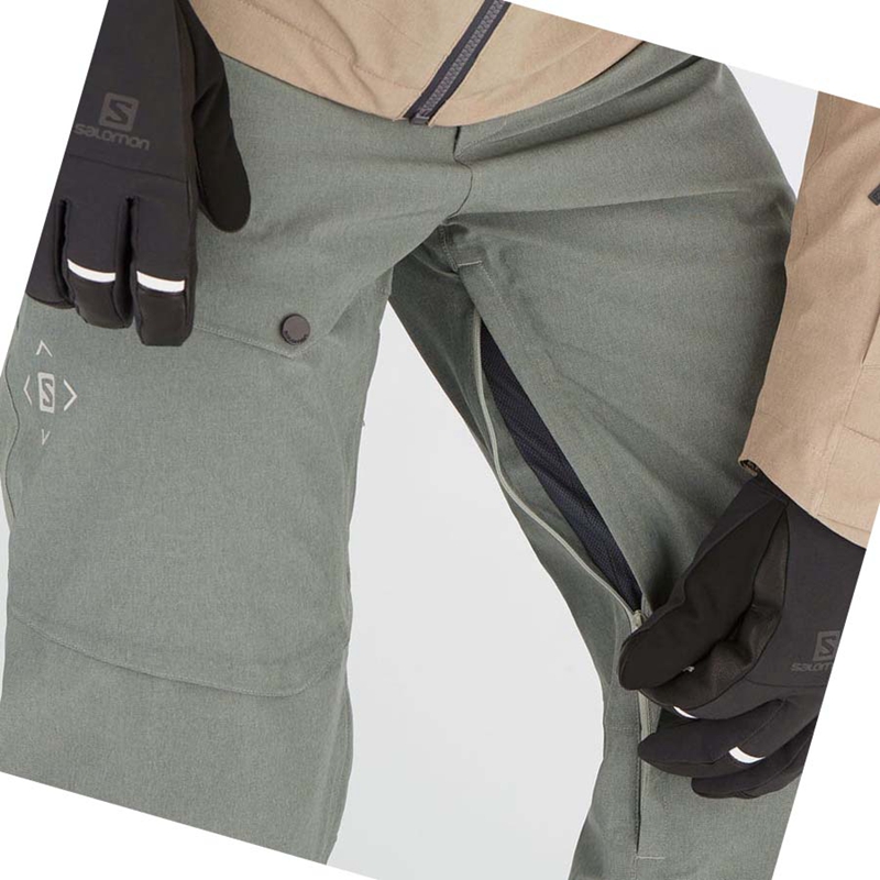 Pantalones De Esquí Salomon UNTRACKED Hombre Gris | UVYKFHA-15