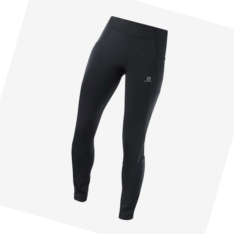 Pantalones Salomon CROSS RUN 28\'\' Mujer Negras | KQRSUFP-45