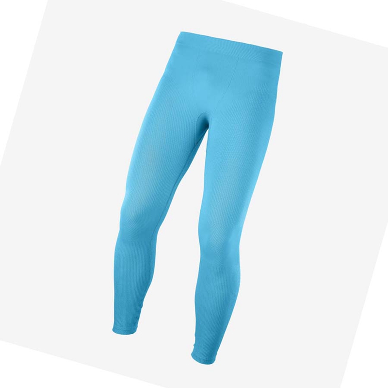 Pantalones Salomon ESSENTIAL SEAMLESS Hombre Azules | MQERTKU-37