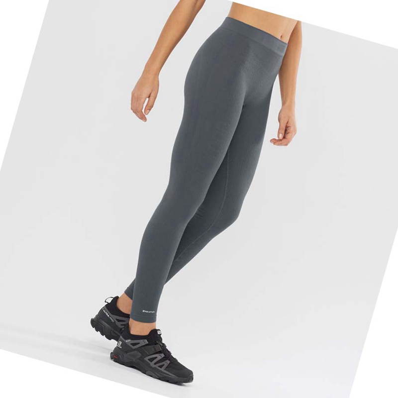 Pantalones Salomon ESSENTIAL SEAMLESS Mujer Negras | VPXJWLM-24