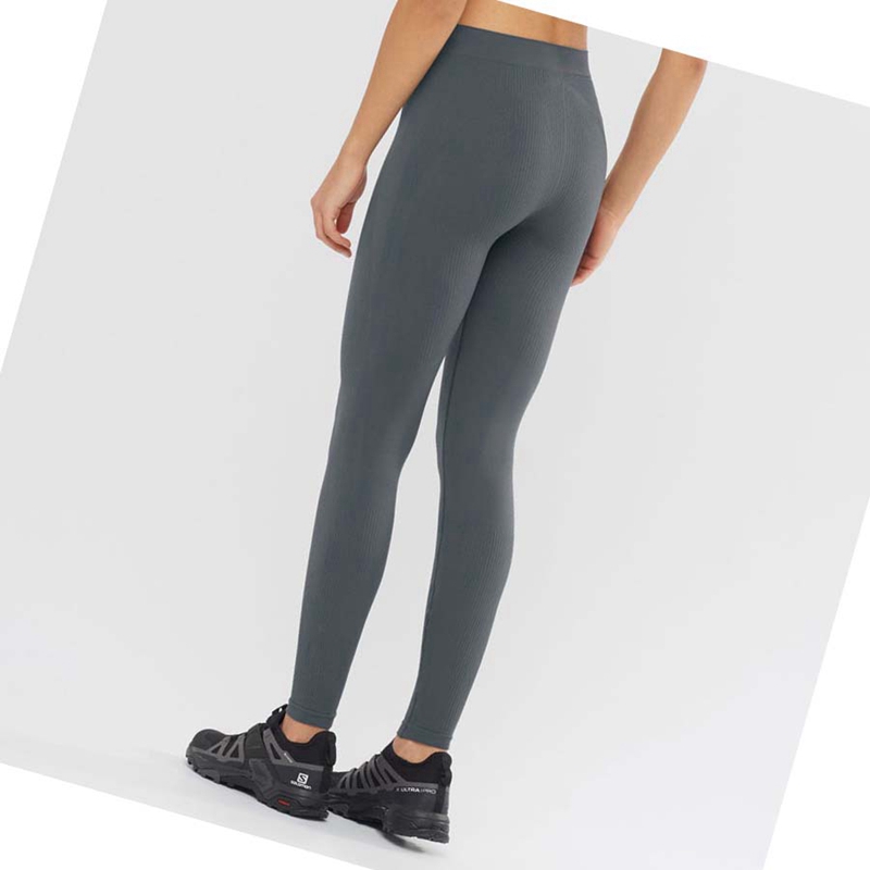 Pantalones Salomon ESSENTIAL SEAMLESS Mujer Negras | VPXJWLM-24