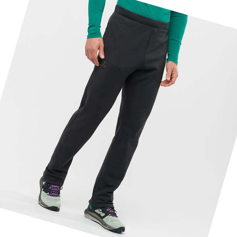 Pantalones Salomon ESSENTIAL WARM FLEECE Hombre Negras | HVKDPSG-89