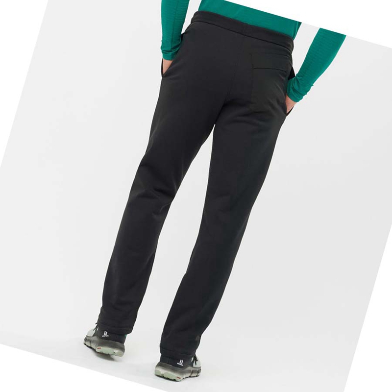 Pantalones Salomon ESSENTIAL WARM FLEECE Hombre Negras | HVKDPSG-89