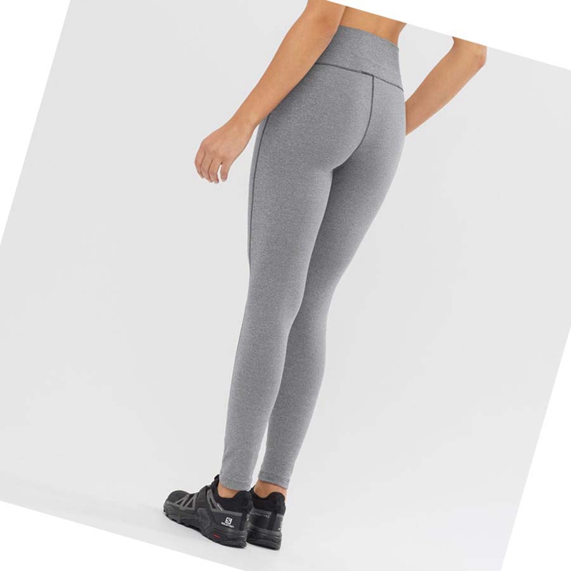 Pantalones Salomon ESSENTIAL WARM Mujer Gris | EOIWXAZ-95