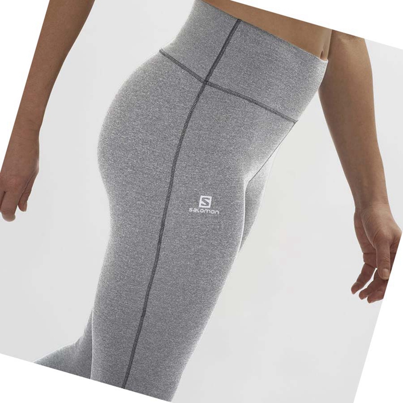 Pantalones Salomon ESSENTIAL WARM Mujer Gris | EOIWXAZ-95