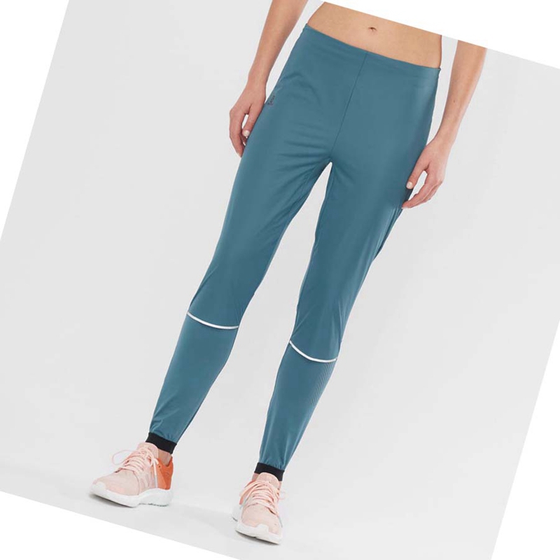 Pantalones Salomon LIGHT SHELL Mujer Azules | KAXCQGU-94