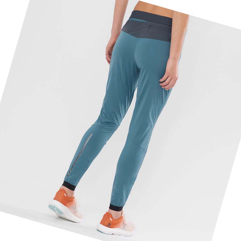 Pantalones Salomon LIGHT SHELL Mujer Azules | KAXCQGU-94