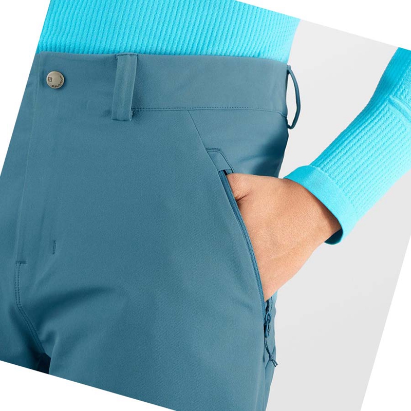 Pantalones Salomon OUTPEAK WARM Hombre Azules | OMADTYZ-67