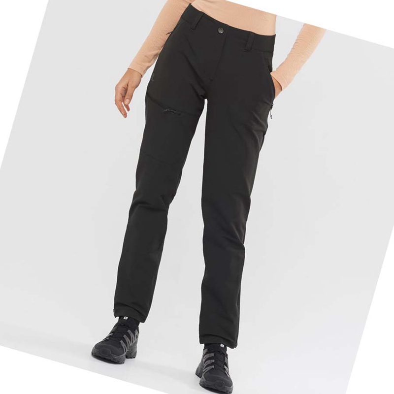 Pantalones Salomon OUTPEAK WARM Mujer Negras | PVNOCBQ-87