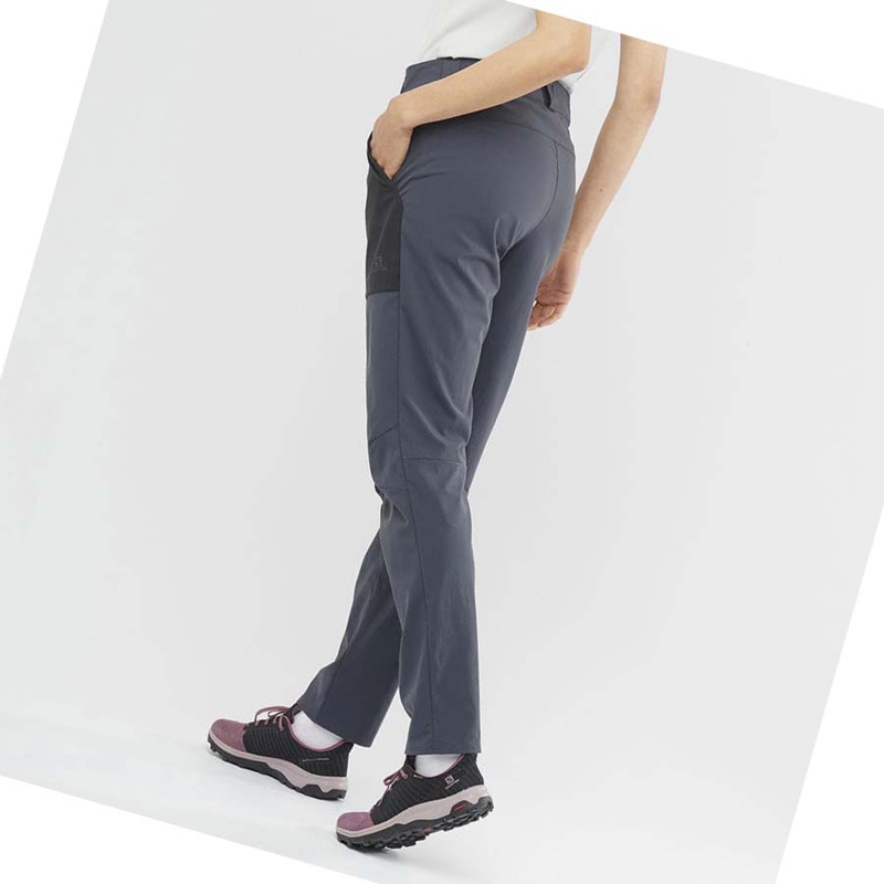 Pantalones Salomon OUTRACK Mujer Gris | SANPKMC-81