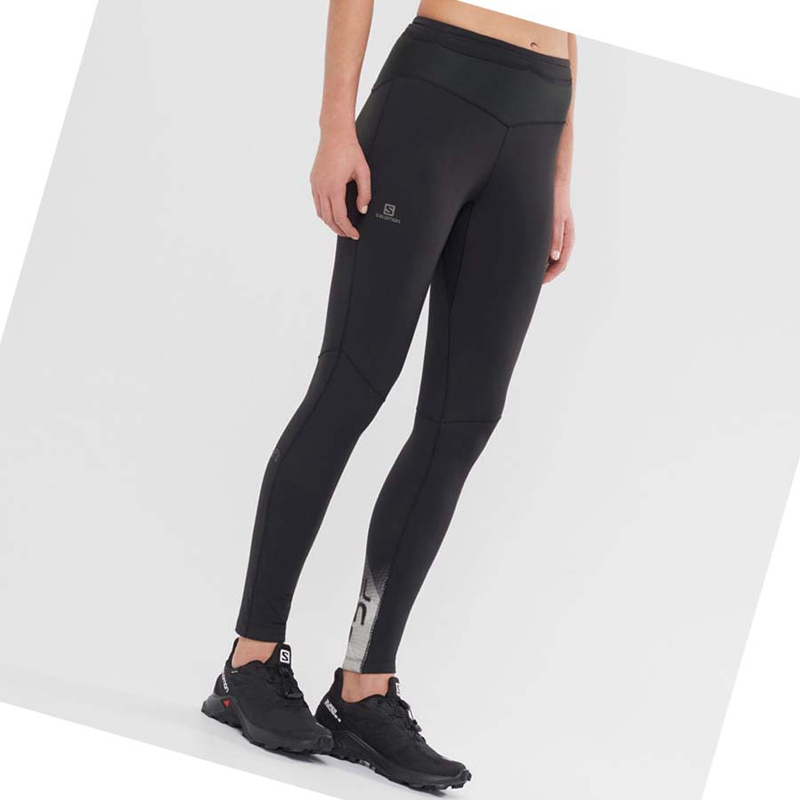 Pantalones Salomon XA WARM Mujer Negras | JWMFOAP-53