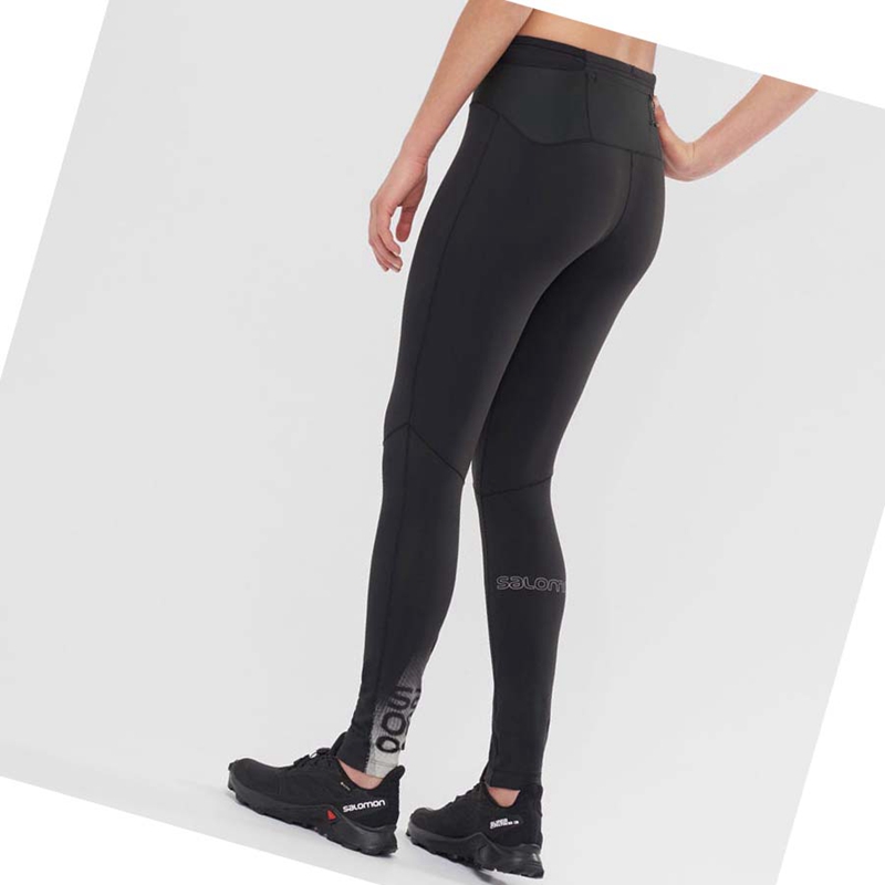 Pantalones Salomon XA WARM Mujer Negras | JWMFOAP-53