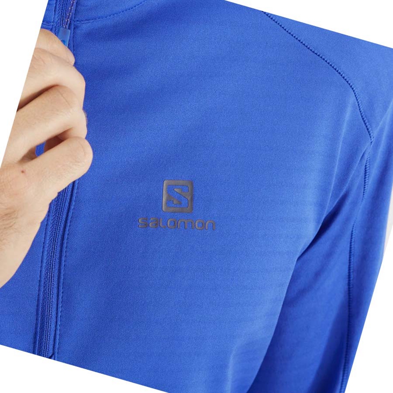 Sudadera Con Capucha Salomon ESSENTIAL LIGHTWARM Hombre Azules | LQGHBUD-92