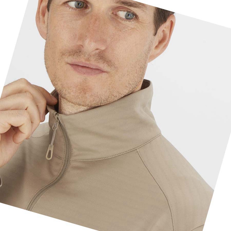 Sudadera Con Capucha Salomon ESSENTIAL LIGHTWARM Hombre Gris | PKLQMOZ-43