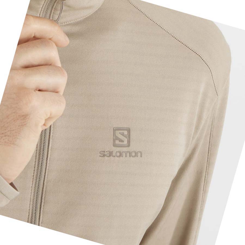 Sudadera Con Capucha Salomon ESSENTIAL LIGHTWARM Hombre Gris | PKLQMOZ-43