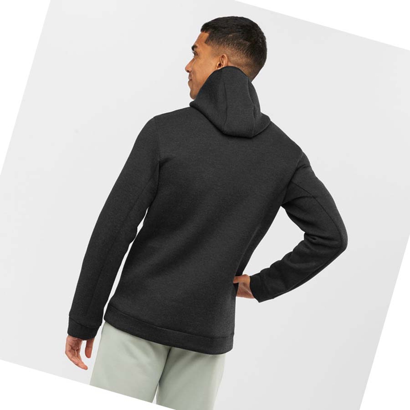 Sudadera Con Capucha Salomon ESSENTIAL XWARM HYBRID Hombre Gris | WFMCPDX-04