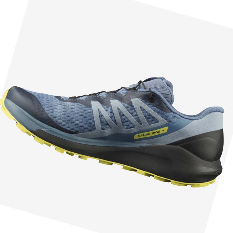 Zapatillas De Trail Running Salomon SENSE RIDE 4 Hombre Gris | ELMCIBH-90