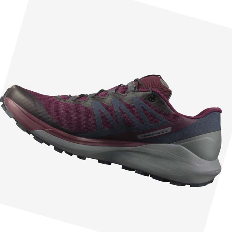 Zapatillas De Trail Running Salomon SENSE RIDE 4 Mujer Moradas | NEJZUGA-46