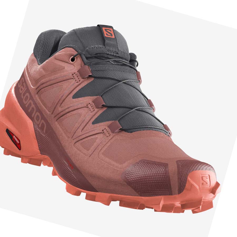 Zapatillas De Trail Running Salomon SPEEDCROSS 5 Mujer Naranjas | IOAYXJM-08