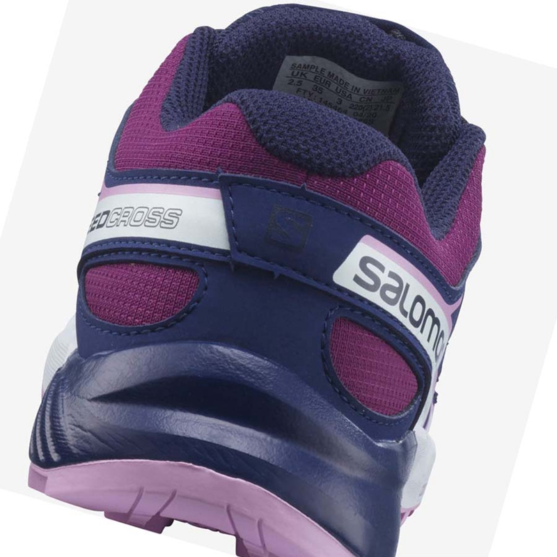 Zapatillas De Trail Running Salomon SPEEDCROSS Niños Moradas Azules | VSDAKZM-42