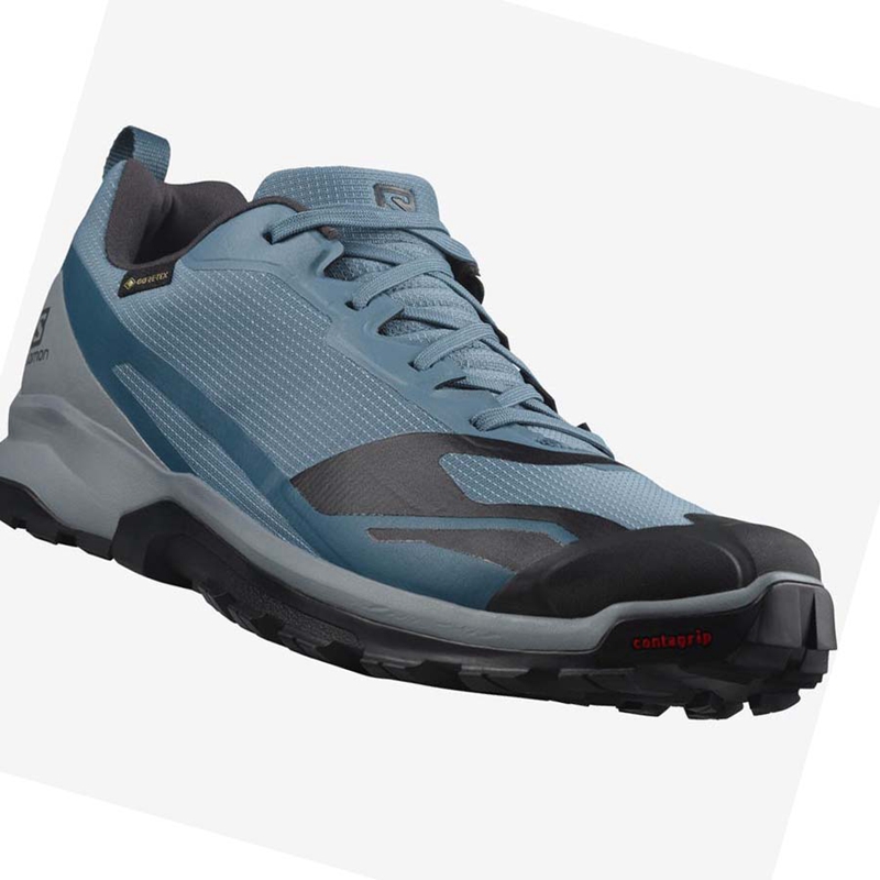 Zapatillas De Trail Running Salomon XA COLLIDER 2 GORE-TEX Hombre Azules | UPSNKCY-97